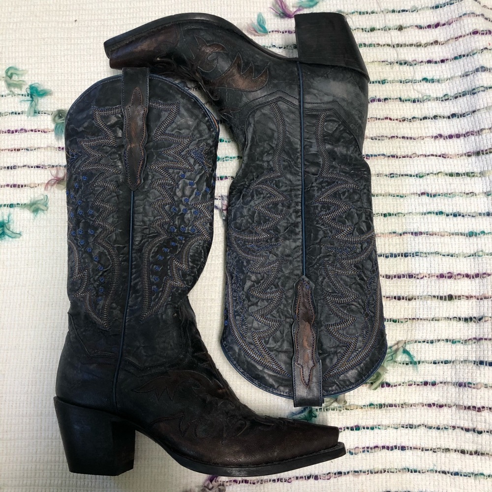 Dan post black cowboy boots